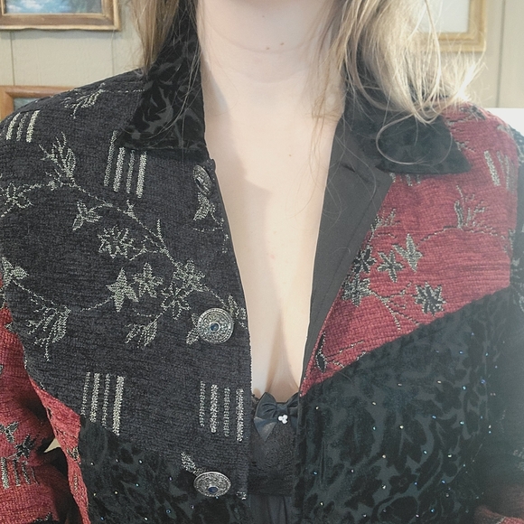 Vintage Lightweight Maximalist Patchwork Jacket Size xl - Picture 2 of 9